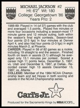 1989-90 Carl's Jr. Sacramento Kings